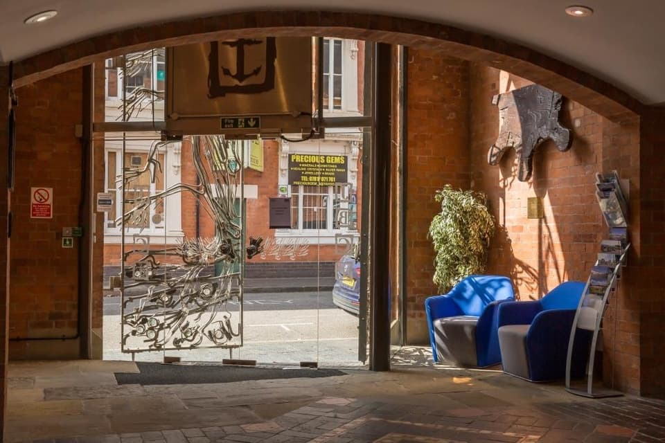 Aardvark Jewellery studio reception in Birmingham's Jewellery Quarter