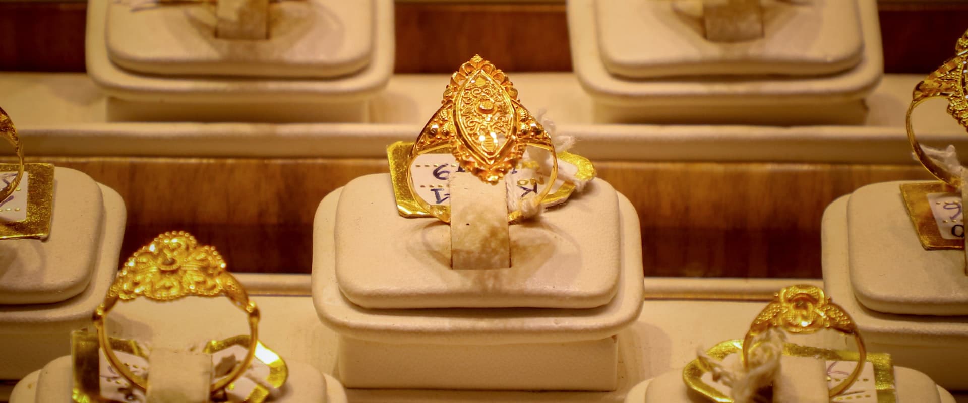 A selection of handcrafted engagement rings