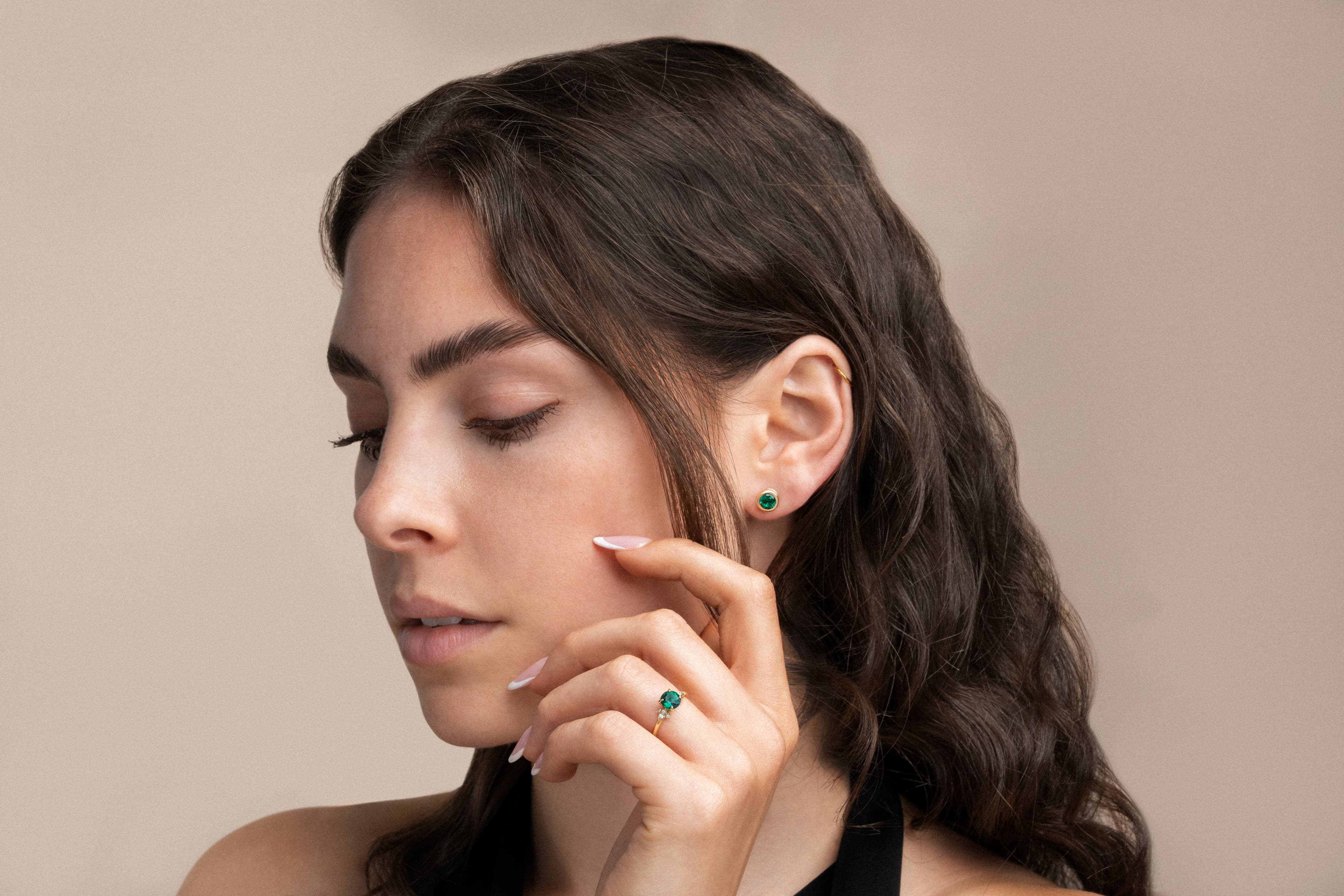 A selection of handcrafted fine jewellery from Aardvark Jewellery