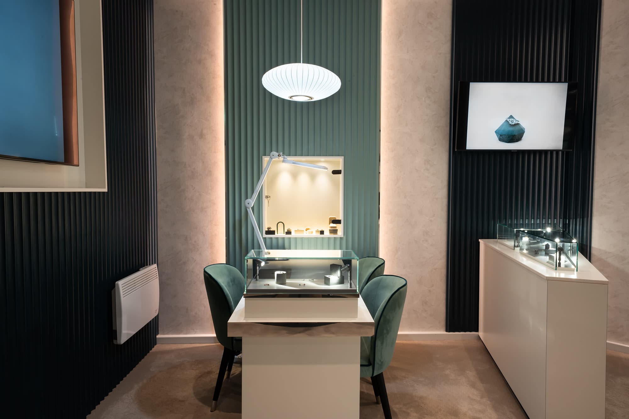 The private appointment showroom at Aardvark Jewellery